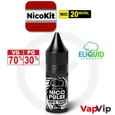 Nico Pulse 30PG/70VG 20mg/ml Booster Nicokit Eliquid France