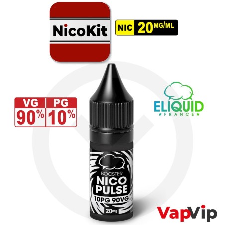 Nico Pulse 10PG/90VG 20mg/ml Booster Nicokit - Eliquid France