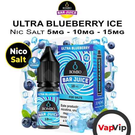 Ultra Blueberry Ice Bombo Bar Juice