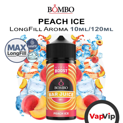 Peach Ice LongFill Aroma 10/120ml - Bombo Bar Juice Hyper Boost
