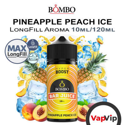 Pineapple Peach Ice LongFill Aroma 10/120ml - Bombo Bar Juice Hyper Boost