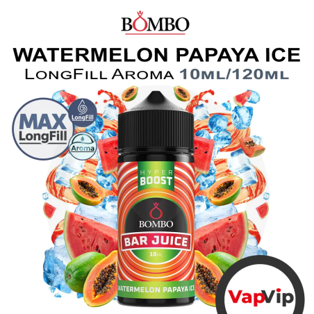 Watermelon Papaya Ice LongFill Aroma 10/120ml - Bombo Bar Juice Hyper Boost