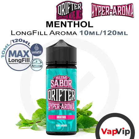 Menthol LongFill Hyper Aroma 10/120ml - Drifter Bar
