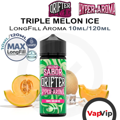 Triple Melon Ice LongFill Hyper Aroma 10/120ml - Drifter Bar