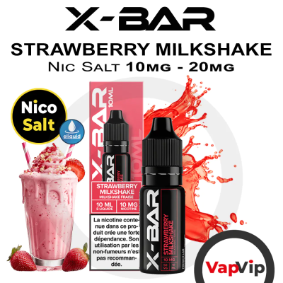Salts Strawberry Milkshake - X-Bar
