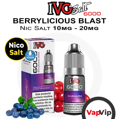 BERRYLICIOUS BLAST IVG 6000 Nic Salt - IVG