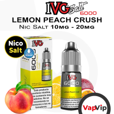 LEMON PEACH CRUSH IVG 6000 Nic Salt - IVG