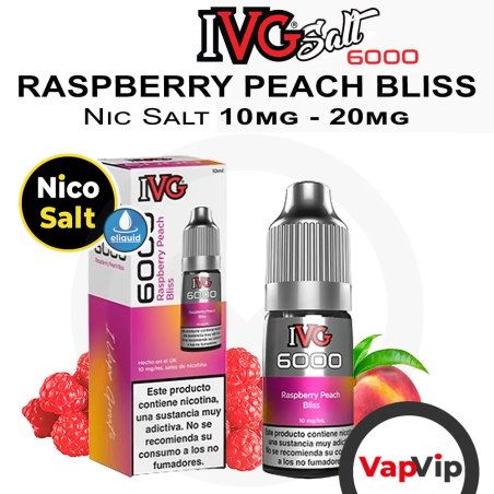 Salts RASPBERRY PEACH BLISS IVG 6000 - IVG