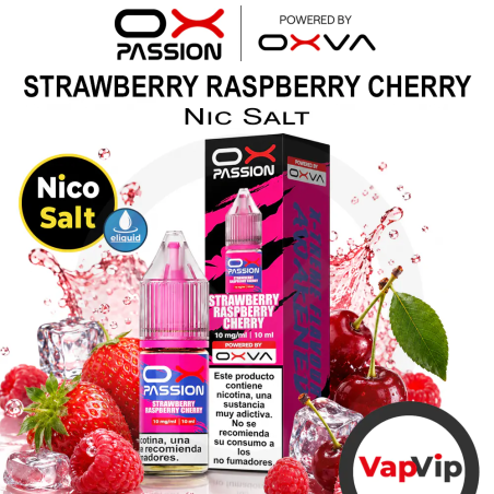 Nic Salt Strawberry Raspberry Cherry - Ox Passion by Oxva