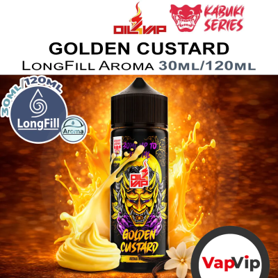 Oil4Vap Golden Custard Kabuki LongFill