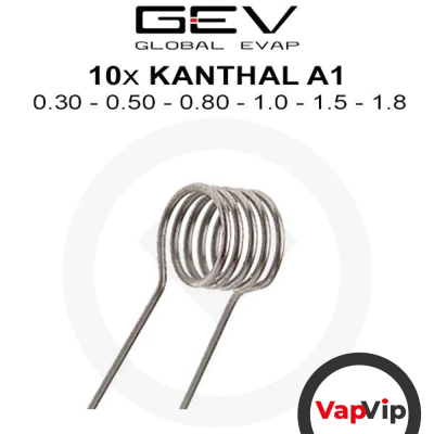 10 Premades Kanthal A1 Pre-maded Wires Microcoils