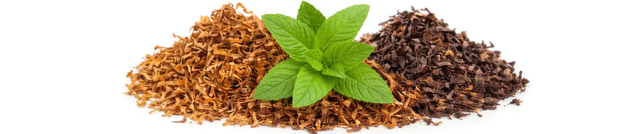 Elíquidos de tabaco con sabor a tabaco mentolado para vapeo