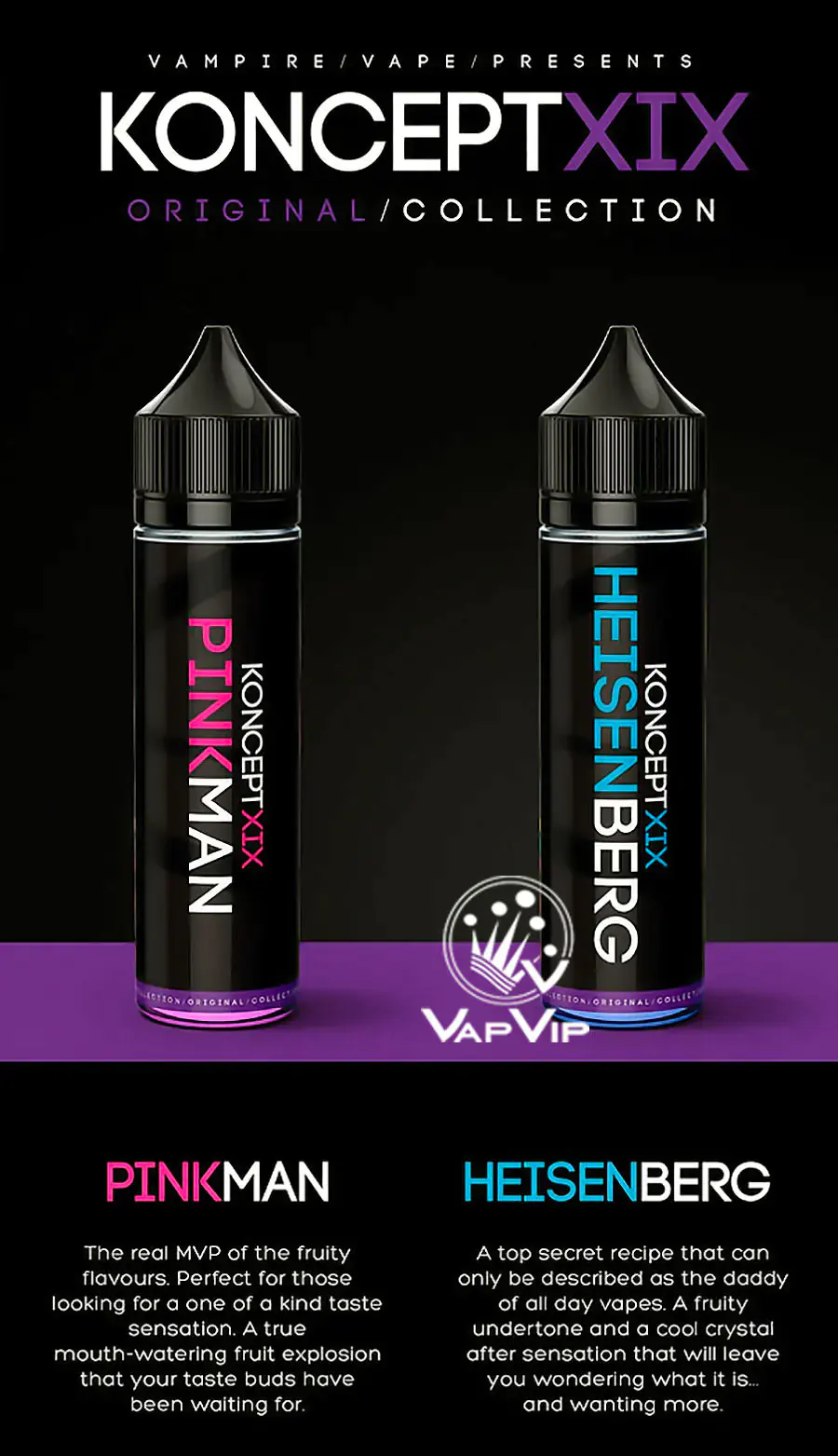 HEISENBERG E-liquido KONCEPT XIX 50ML (BOOSTER) - Vampire Vape en España