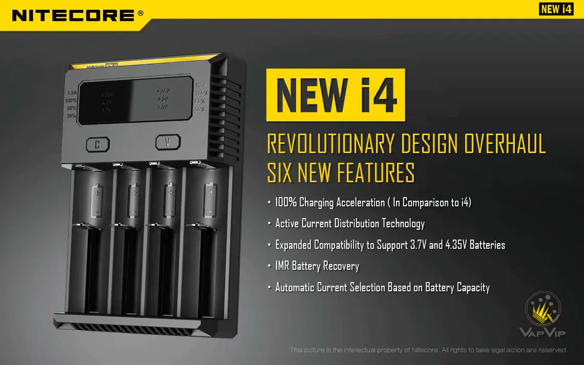 Nitecore NEW i4 Eficiencia de carga