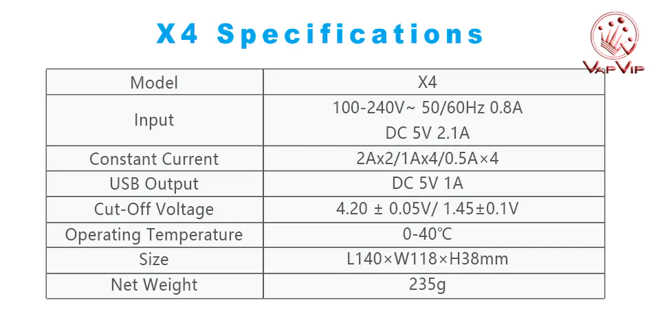 Xtar X4 Características 4 Slots