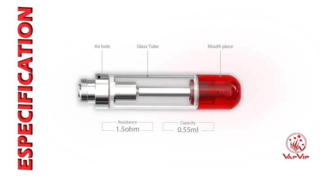 Joyetech eRoll Mac Cartridge Tech Specs