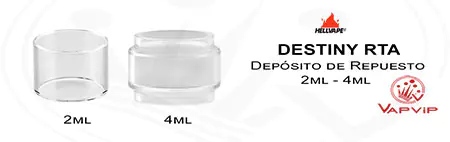 DESTINY RTA Depósito de repuesto Pyrex HellVape en España