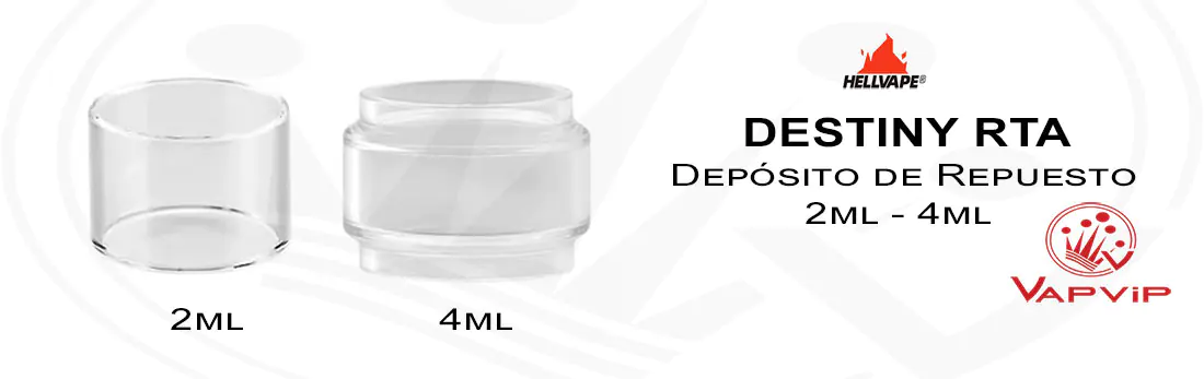 DESTINY RTA Depósito de repuesto Pyrex HellVape en España