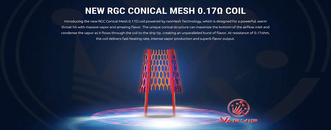 Smok RGC Conical Mesh Coils design detail