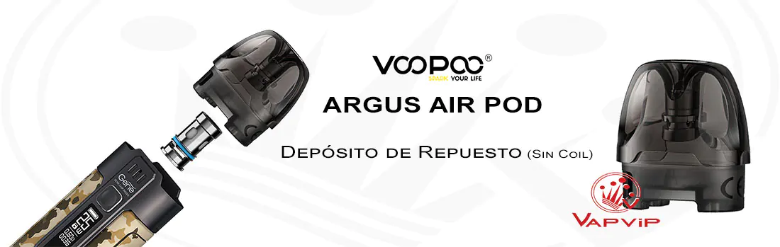 Voopoo Argus Air Pod 3.8ml Empty Cartridge Details