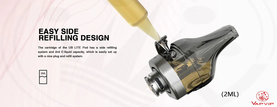 Lost Vape UB Lite Pod empty cartridge detail
