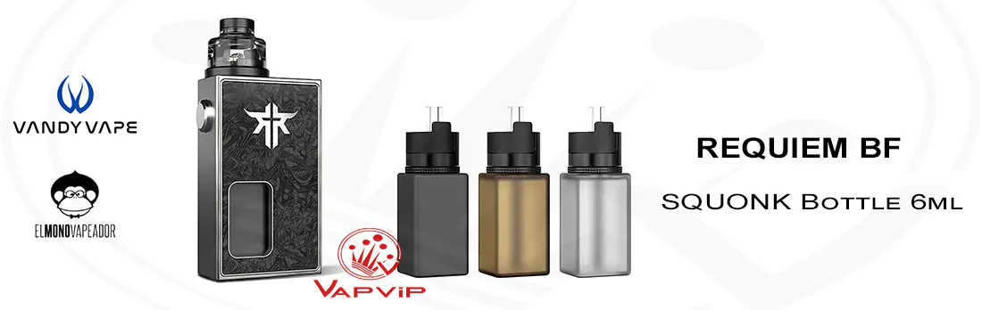 Vandy Vape Requiem BF Squonk bottle replacement details