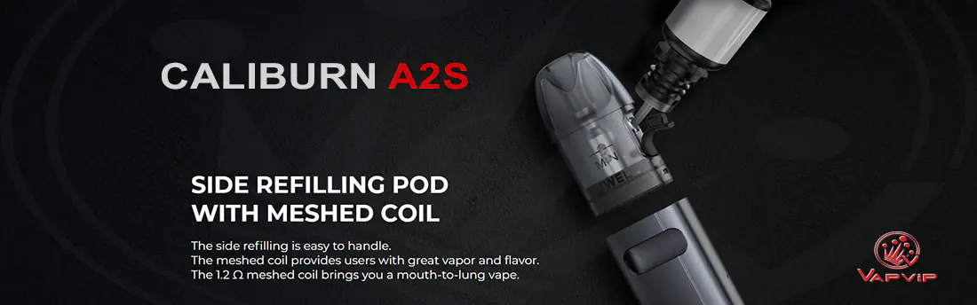 Uwell Caliburn A2S 1.2 ohm side fill cartridge