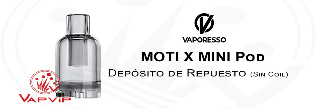 Vaporesso MOTI X Mini Pod empty replacement detail