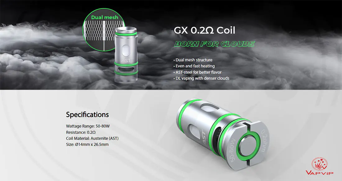 Eleaf GX 0.2 ohm Coil wicking detail