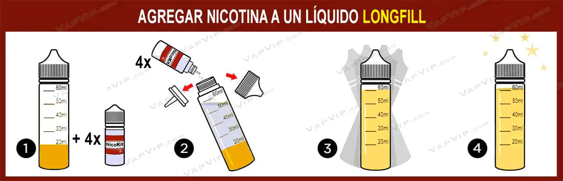 Agregar Nicotina a un LongFill