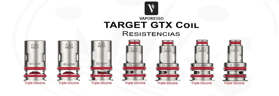 Vaporesso GTX Triple Silicon upgrades