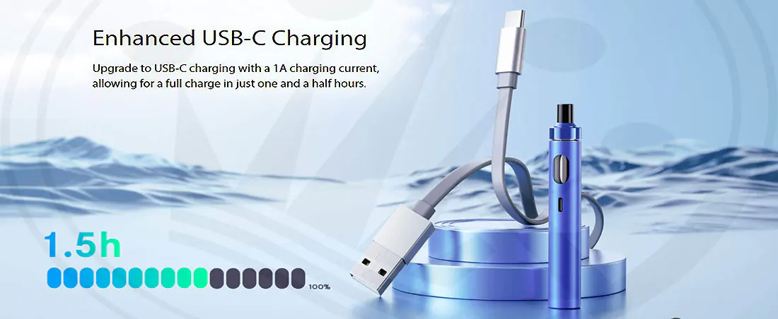 Fast charging with USB-C eGo AIO2 Kit by Joyetech