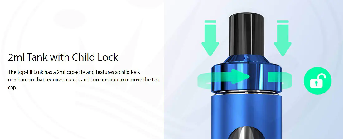 eGo AIO2 Kit child lock by Joyetech