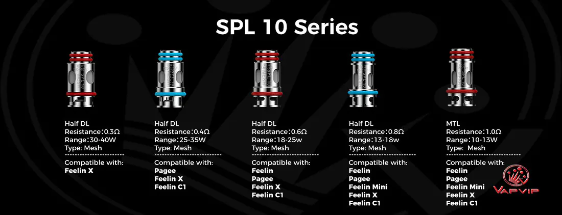 Nevoks SPL-10 Mesh Coils Full Lineup