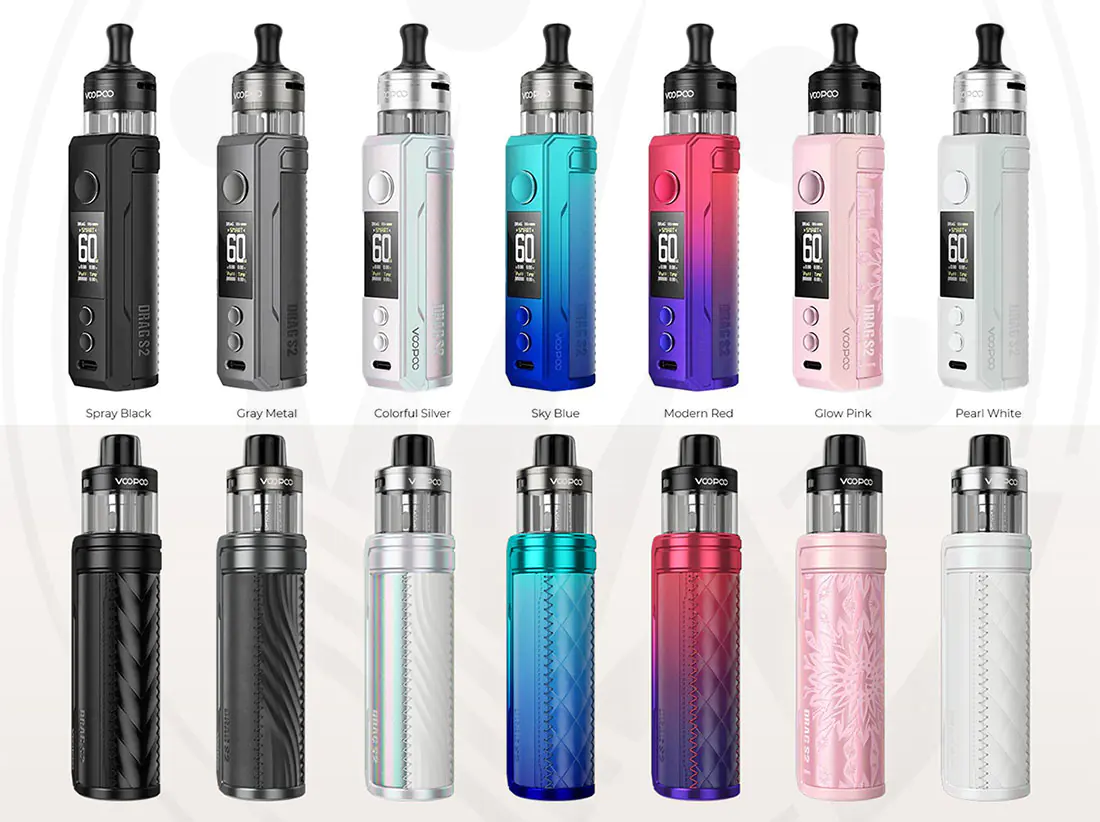 Los mejores cigarrillos electrónicos y equipos de vapeo en España Colors DRAG S2 Voopoo Kit