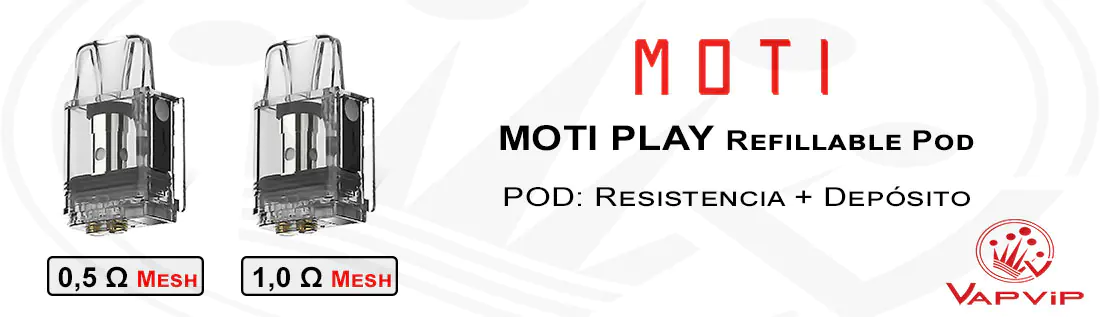 Cartucho desechable completo Moti Play Refillable