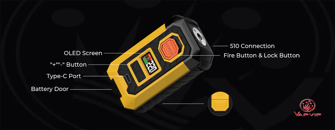 Los mejores cigarrillos electrónicos y equipos de vapeo en España Estructura Vaporesso Mod ARMOUR MAX