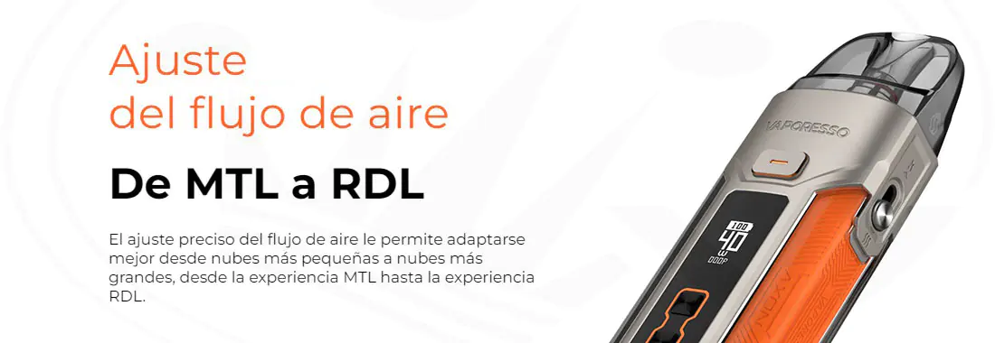 Los mejores cigarrillos electrónicos y equipos de vapeo en España Regulación de aire Luxe X Pro Vaporesso