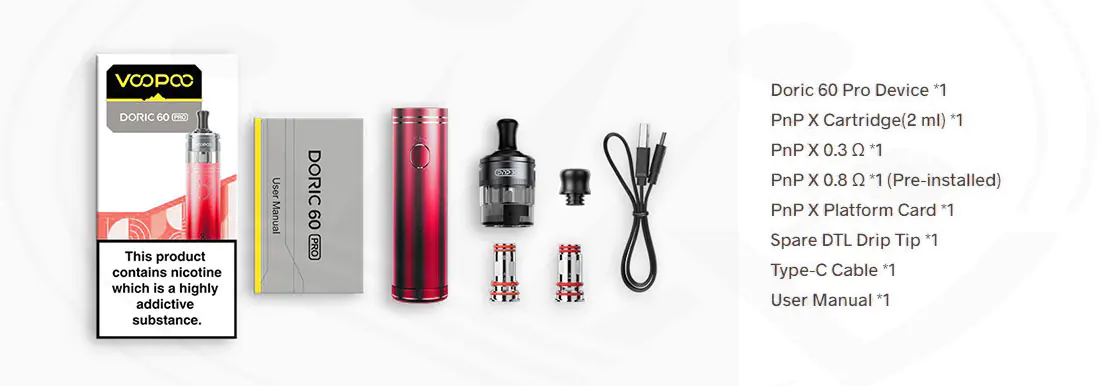 Content Kit DORIC 60 PRO Voopoo