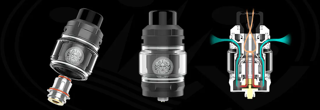 ZEUS Atomizador Dual RTA de Geekvape para comprar en España Toma de aire superior Z Sub Ohm