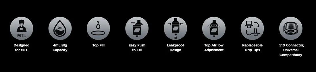 ZEUS Atomizador Dual RTA de Geekvape para comprar en España Z Nano MTL by Geekvape comprar en España