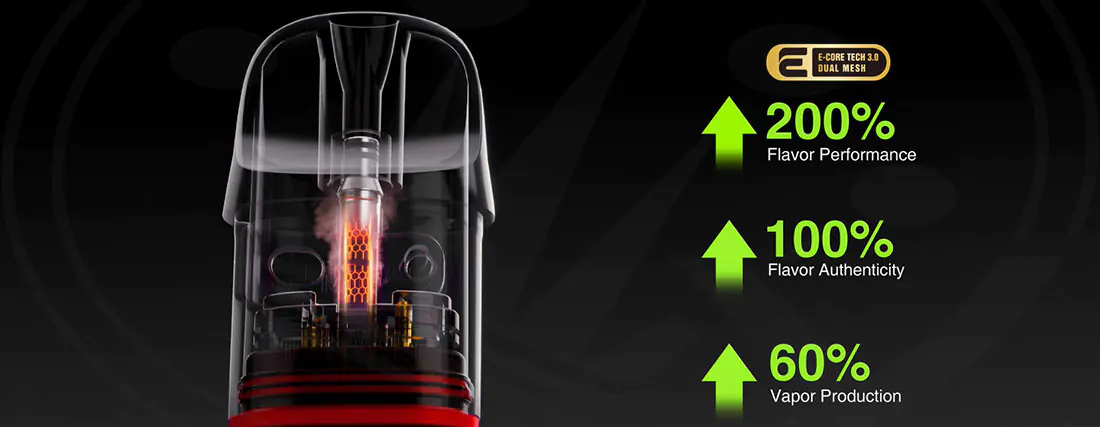 Los mejores cigarrillos electrónicos y equipos de vapeo en España E-CORE TECH 3.0 Dual Mesh