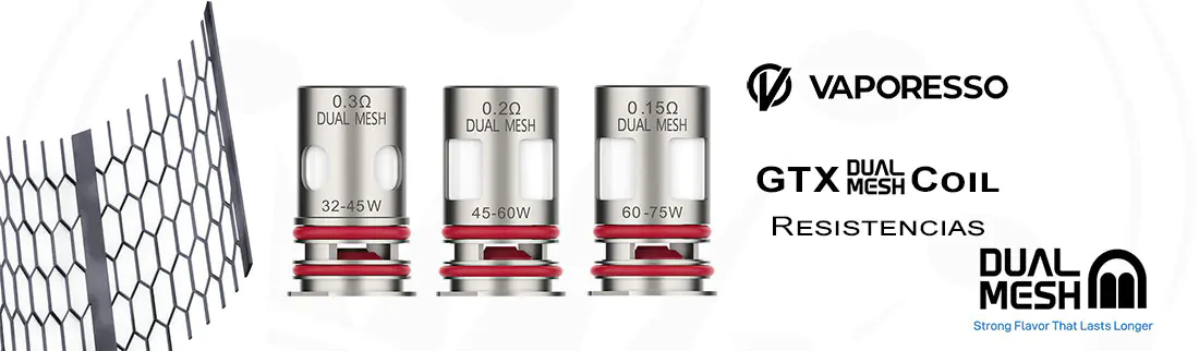 Vaporesso GTX Dual Mesh Coils Full Lineup
