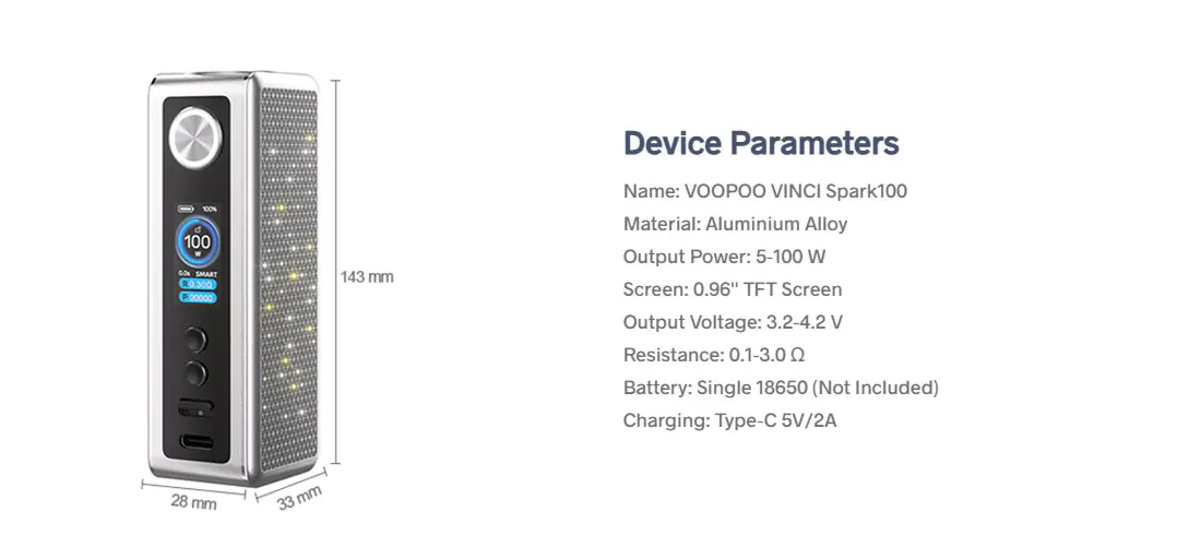 VOOPOO VINCI Spark100 Mod