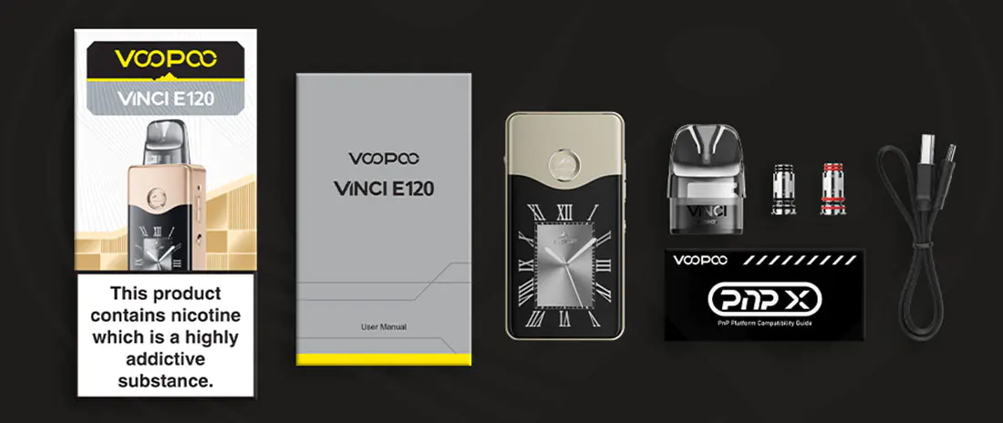 The best e-cigarettes and vaping devices in Spain Voopoo Vinci E120 contents