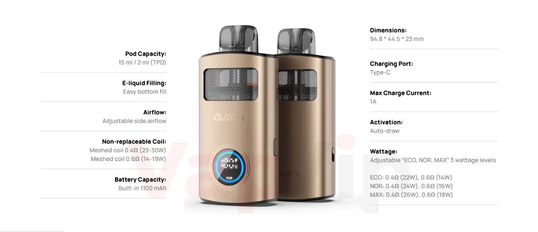 Aspire Avata Vape Aspire Avata Pod Vape Kit