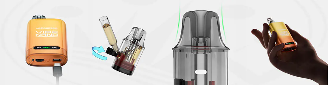 Especificaciones técnicas VIBE NANO Pod by Vaporesso