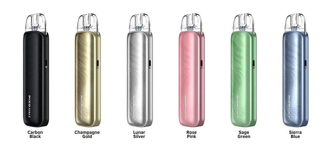Colores disponibles del Aspire Pixo Aura 2 Pod