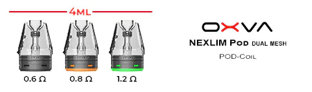 OXVA Nexlim Dual Mesh Pod Cartridges 4ml