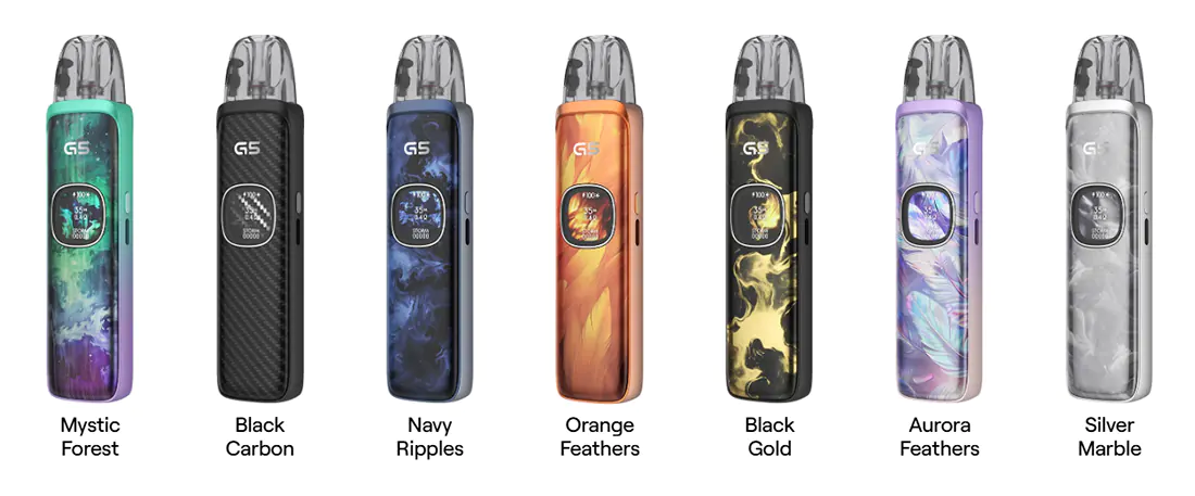Available colours for the Uwell Caliburn G5 pod